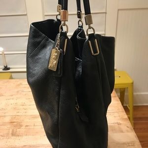 COACH Madison “Phoebe” pebble leather shoulder bag